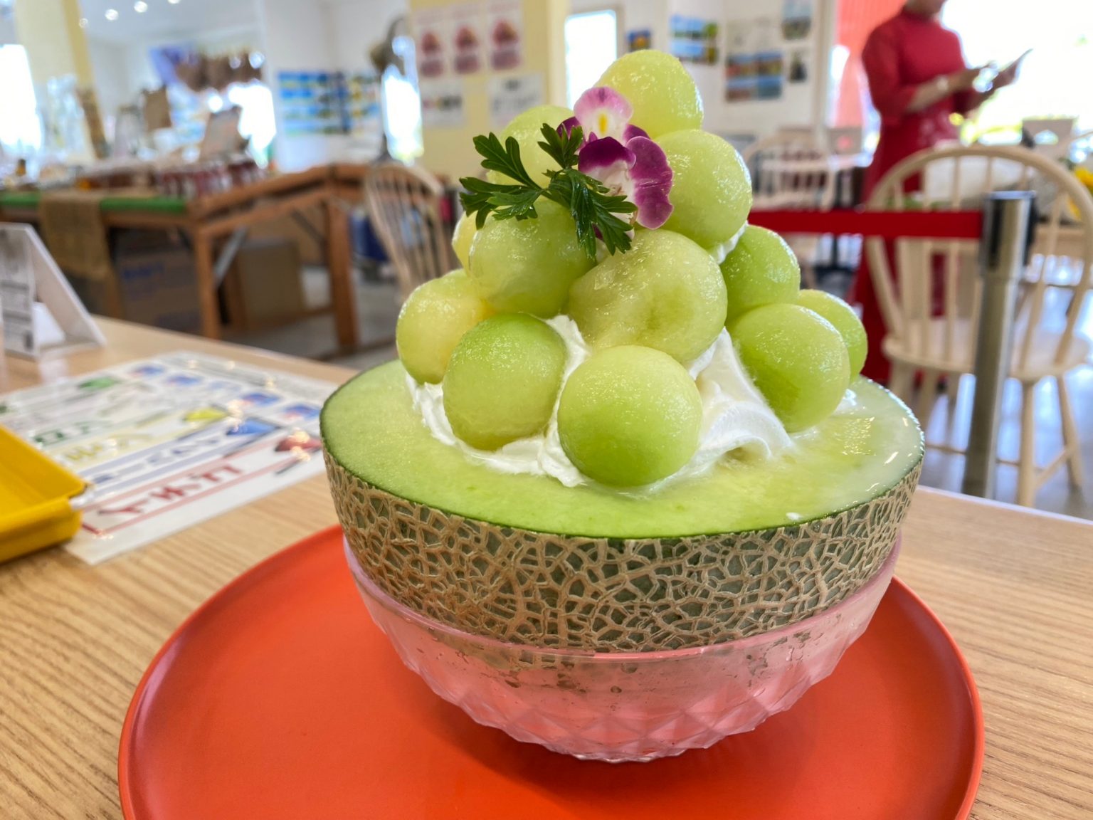 【公式】観光農園花ひろば （いちご狩り/ひまわり/松葉ボタンなどの花が楽しめる） » 8月17日から8月20日までの間限定「メロンパフェ」が登場